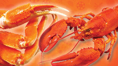 Crab and lobster buffet